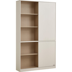 Armoire 2 portes coulissantes Gris clair