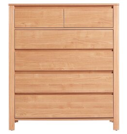 Commode 6 tiroirs 94 cm Bois