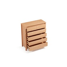 Commode 6 tiroirs 94 cm Bois