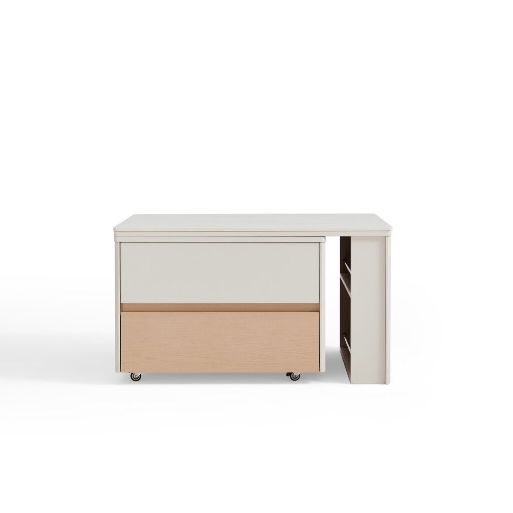 Table basse ajustable 125x60x46 cm Gris