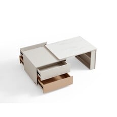 Table basse ajustable 125x60x46 cm Gris