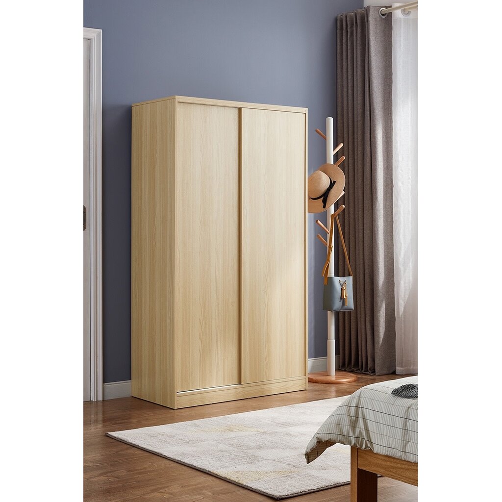 Armoire 2 portes coulissantes 100 cm Bois