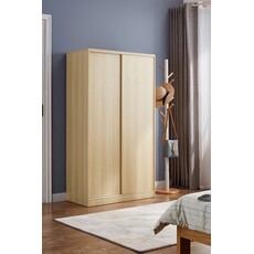 Armoire 2 portes coulissantes 100 cm Bois