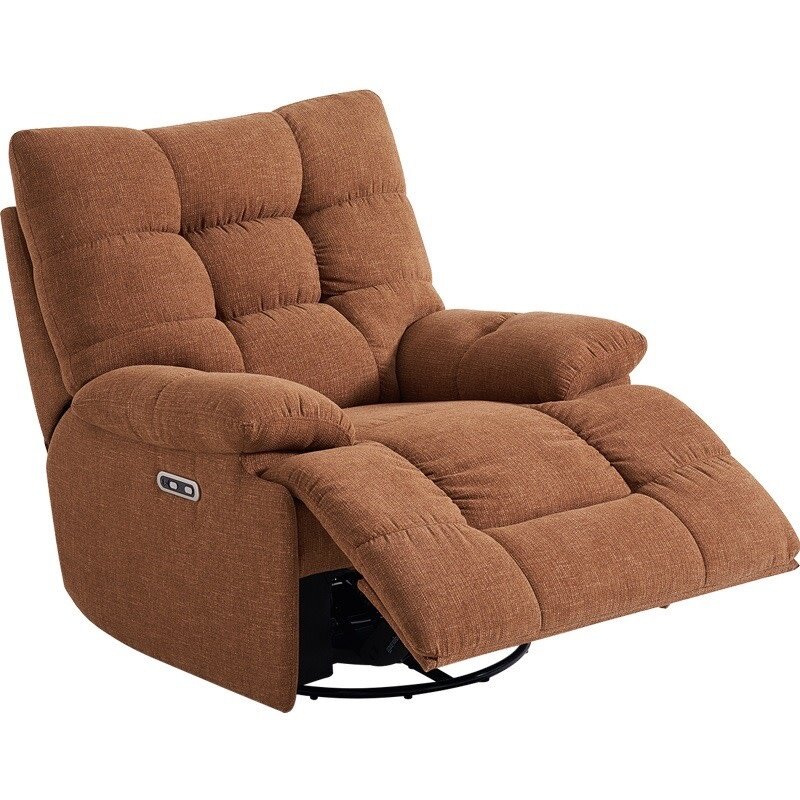 Fauteuil Recliner électrique en tissu Orange