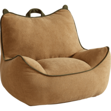 Pouf siège 72x70x53 cm Marron clair