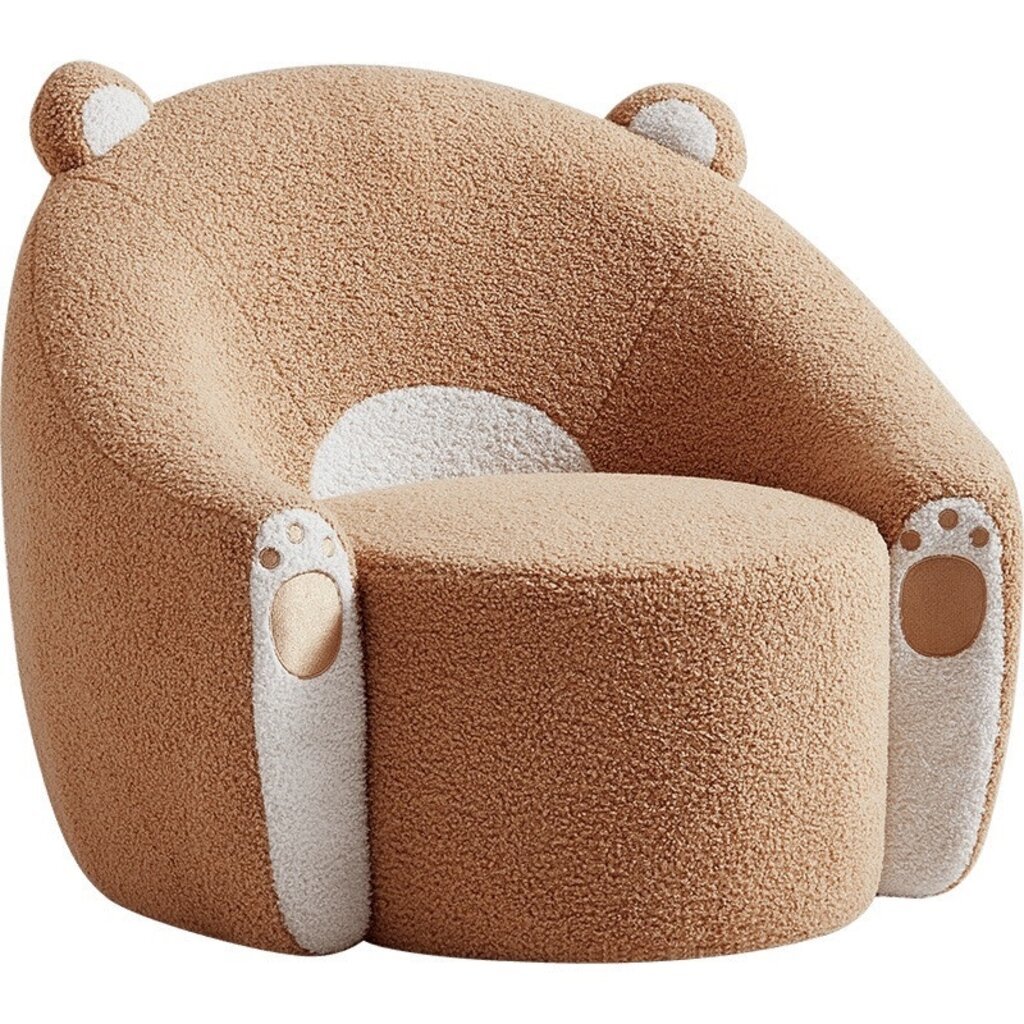 Pouf pour enfant Ours Marron