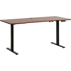 Bureau assis-debout électrique 180x80x71 cm Noir Bois