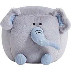 Pouf pour enfant éléphant Gris