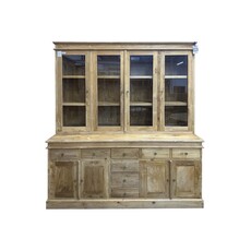 Vaisselier en 2 parties 184x40/62x200 Cm Brut