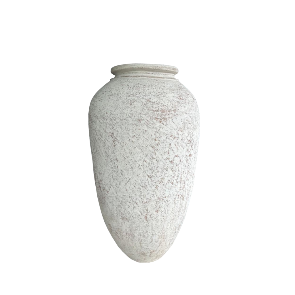 Vase blanc haut