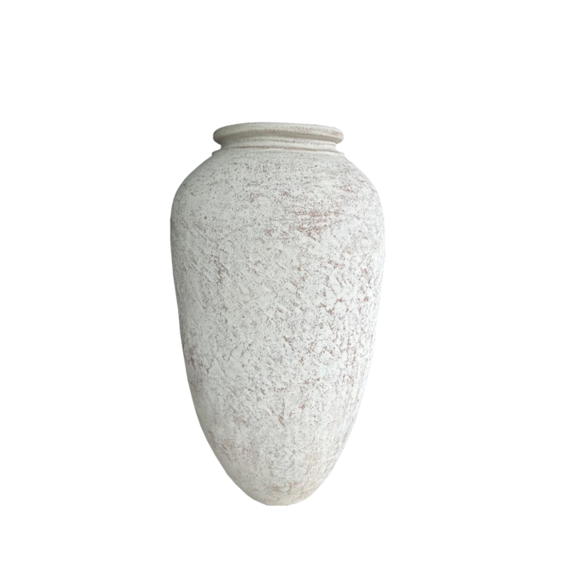 Vase blanc haut