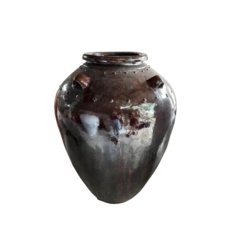 Vase marron gloss