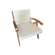 Fauteuil lounge Resta 72x82x76 Cm Brut WB