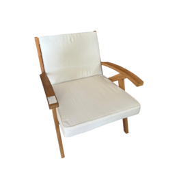 Fauteuil lounge Resta 72x82x76 Cm Brut WB