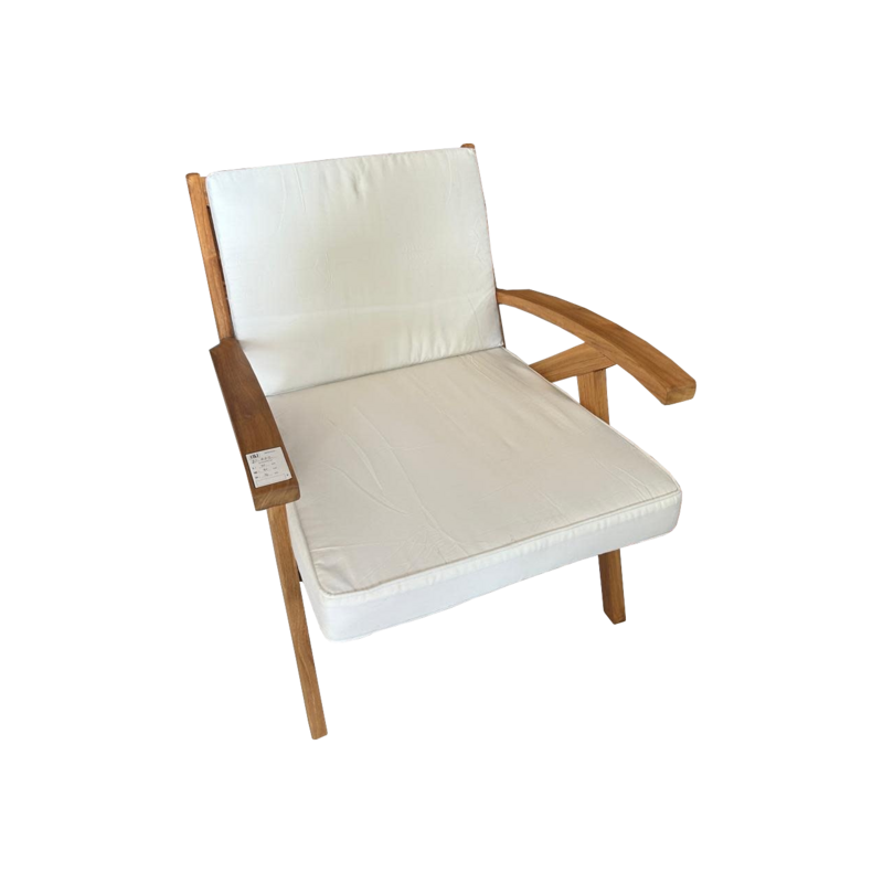 Fauteuil lounge Resta 72x82x76 Cm Brut WB