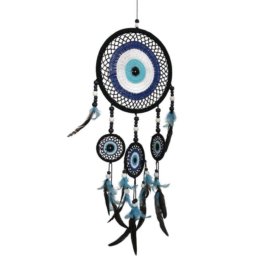 Attrape rêves - blanc et bleu ou noir et bleu (AP05)