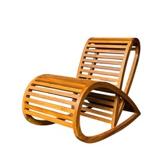 Fauteuil Sweet 55x95x80 cm Naturel