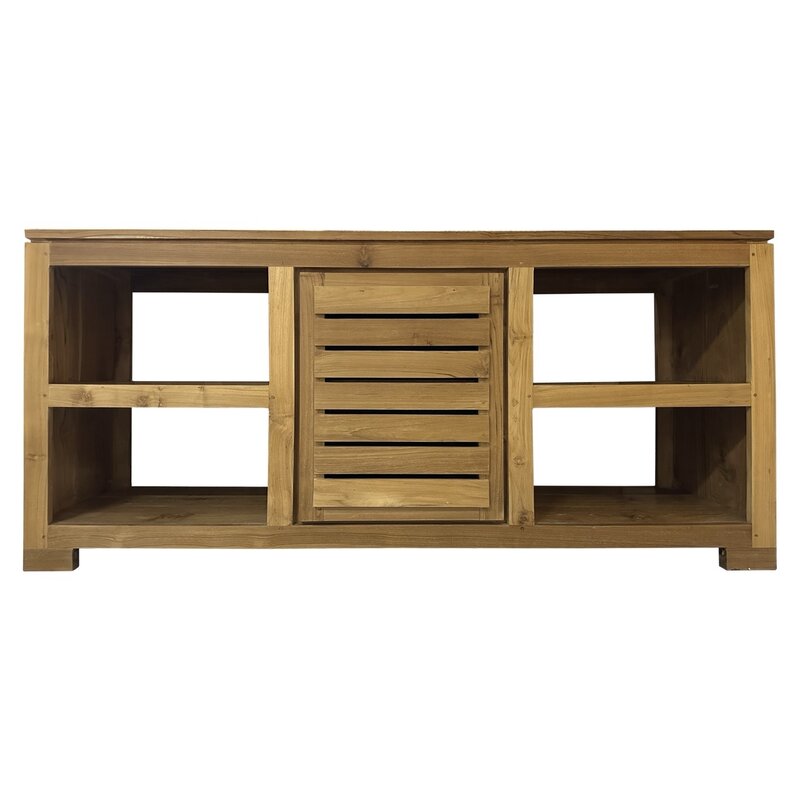 Meuble TV en Teck 150X40X75 Cm (354 106) Naturel