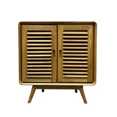 Buffet 2 portes teck 85x40x90 cm Waxed