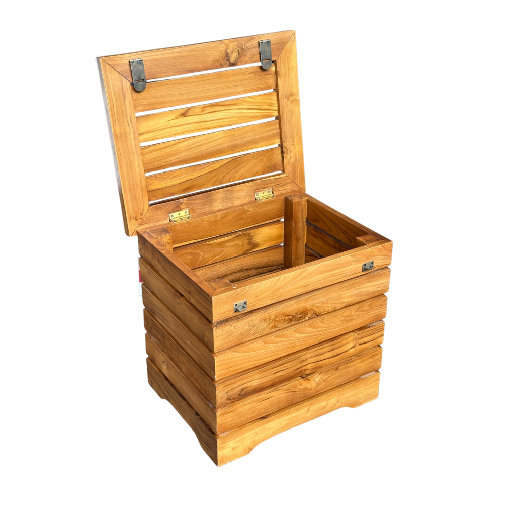 Coffre en teck 50x40x47 Cm (BT-014)