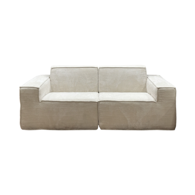 Julia - Canapé 3 places 195 cm en velours côtelé