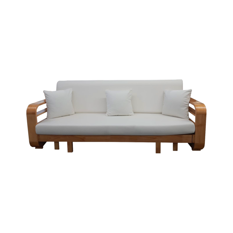 Sofa 3 places avec lit extensible en Hévéa 292x82x88 Cm  NORDIC ROUND