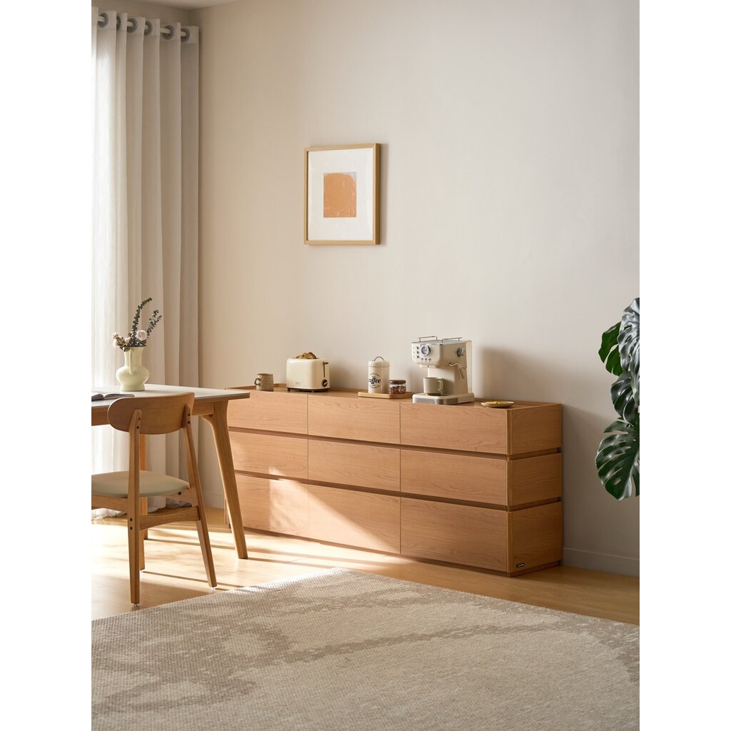 Buffet 9 tiroirs 180 cm - Bois