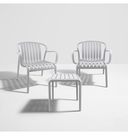 Papenoo - Ensemble 2 fauteuils 1 table Light Gris (66010)