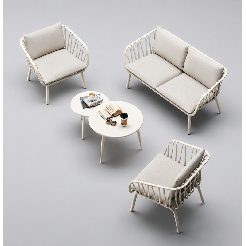 Santorini - Ensemble d'extérieur Gris Beige (70168/HT1220)