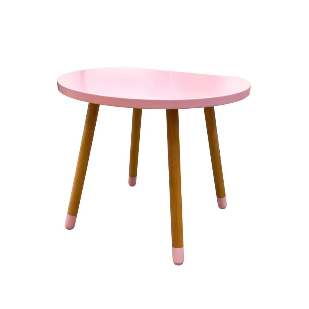 Table ronde pour enfant MDF + Hêtre 60x50x50 cm Rose