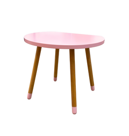 Table ronde pour enfant MDF + Hêtre 60x50x50 cm Rose