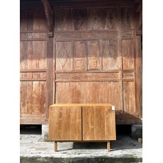 Buffet 2 portes en teck 120x50x80 cm