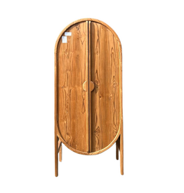 Round - Armoire 2 portes 70x35x160 Cm Brut WB
