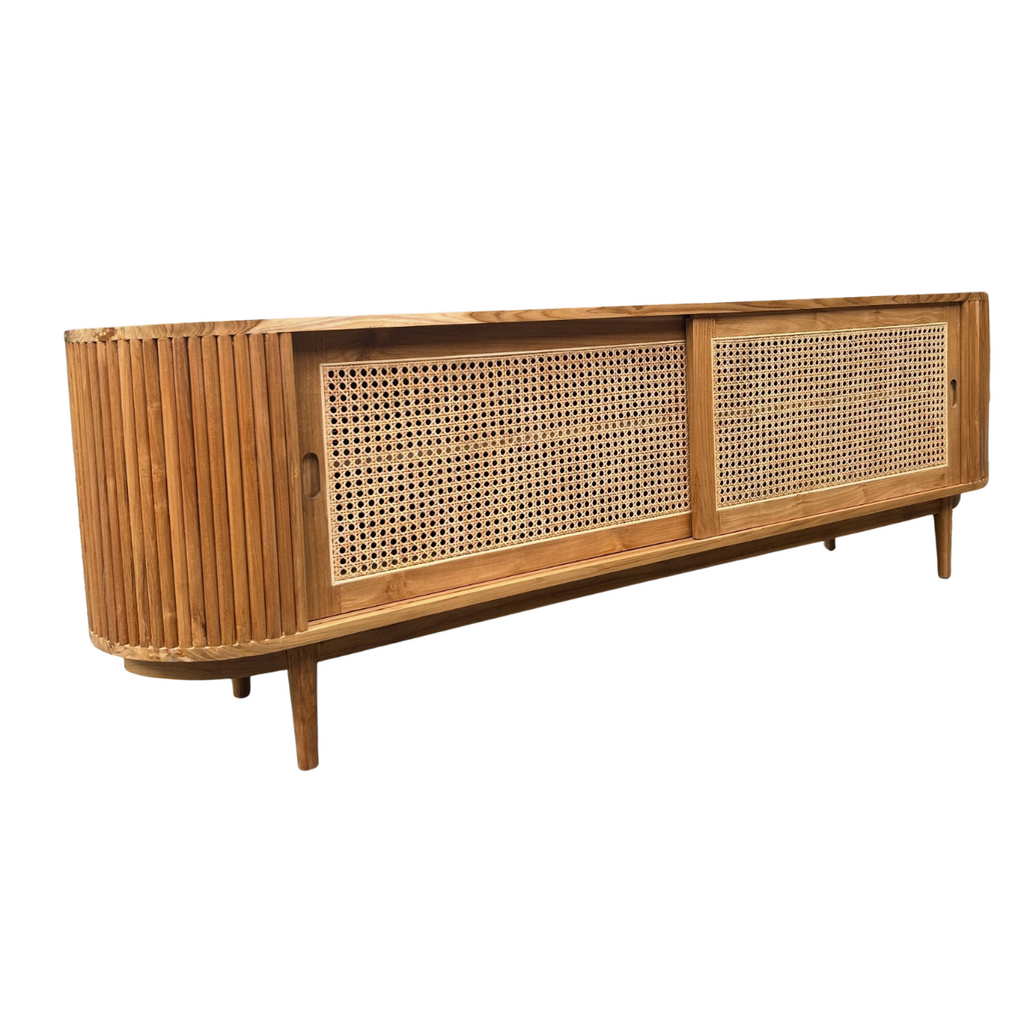 Meuble TV 2 portes 200x45x65 Cm Brut