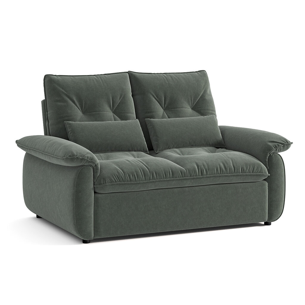 Canapé droit convertible 155 cm - Vert foncé
