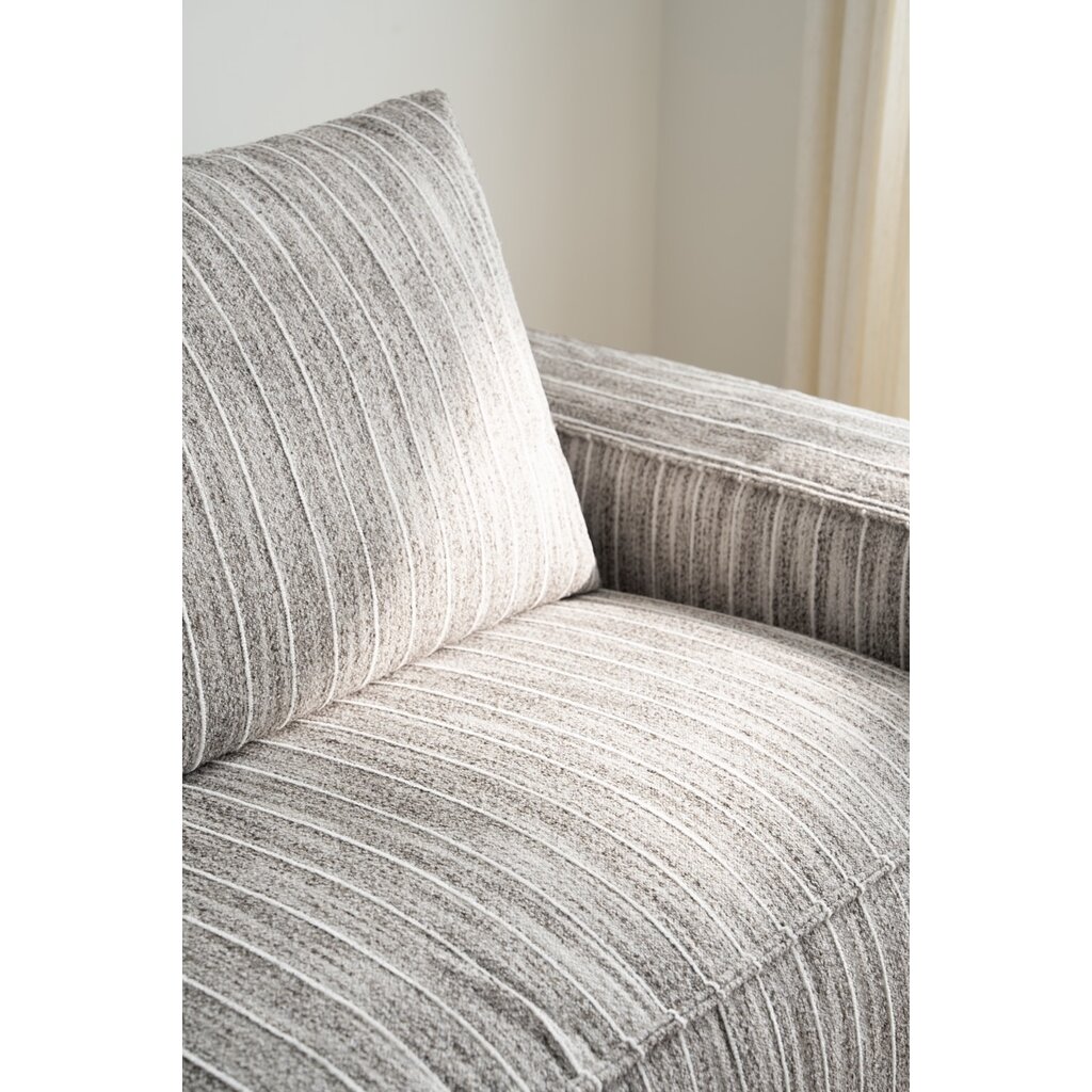 Canapé droit 280 cm 4 places en 2 parties (G) - Gris