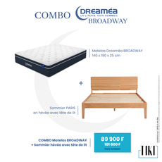 Combo Matelas Dreamea Broadway + Lit Paris