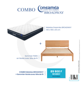 Combo Matelas Dreamea Broadway + Lit Paris