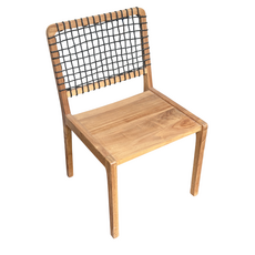 MAGO - Chaise en teck 52x52x84 cm