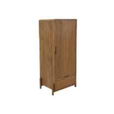 ALESHA - Armoire en teck 1 porte 1 tiroir en 78 x 60 x 195 cm