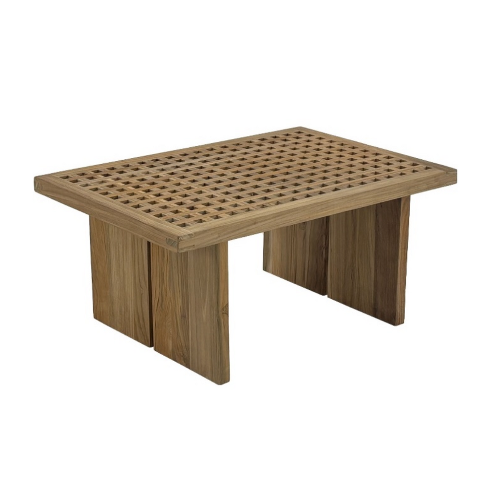 ALEXIS - Table basse en teck 80 cm