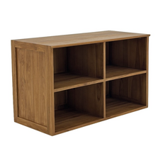 FLEXORA - Étagère en Mindi 4 cases 96 x 44 x 63 cm