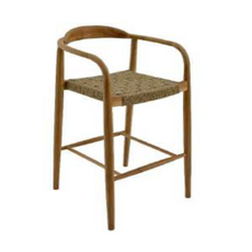 EVORA - Chaise de bar en teck premium