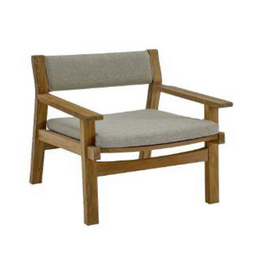 EVITA - Fauteuil en teck premium avec coussins