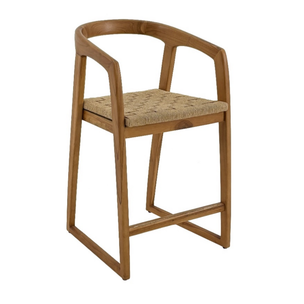 OLAF - Chaise de bar en teck