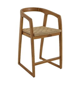 OLAF - Chaise de bar en teck