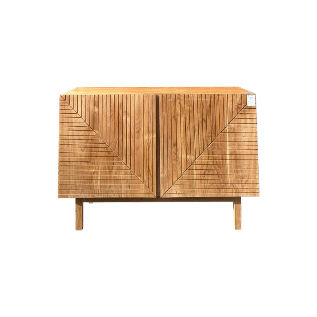 Buffet 2 portes en teck 120x50x80 cm