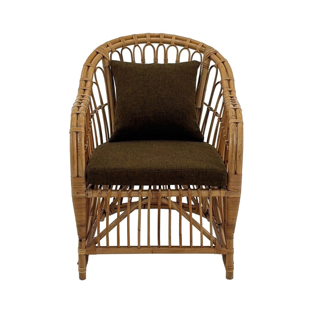 FREESIA - Chaise en rotin naturel avec coussins