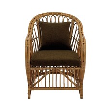 FREESIA - Chaise en rotin naturel avec coussins