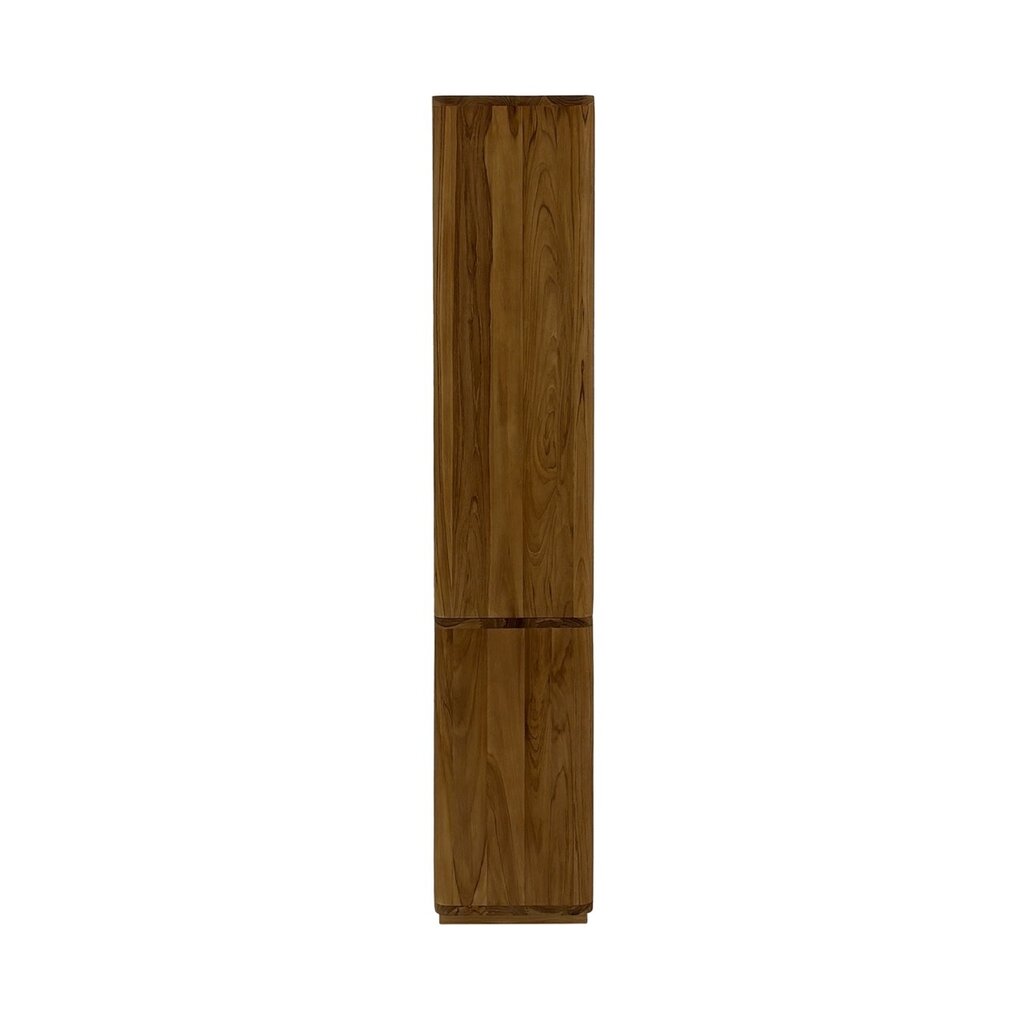 OSLO - Étagère 2 portes en teck 100 cm Brut
